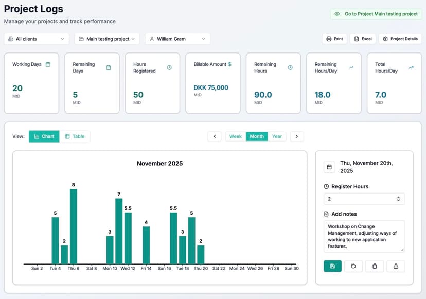 Project view screenshot